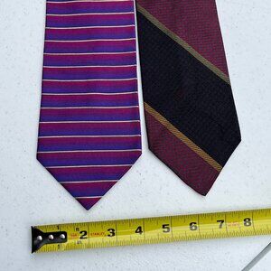 2 Striped Silk Tie Bundle by Nautica and Hathaway